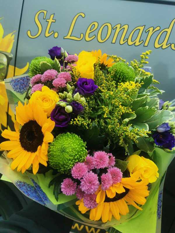 Flowers delivered to customer