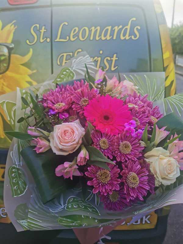 Flowers delivered to customer