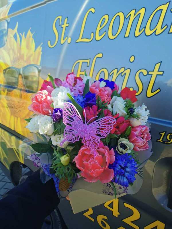 Flowers delivered to customer