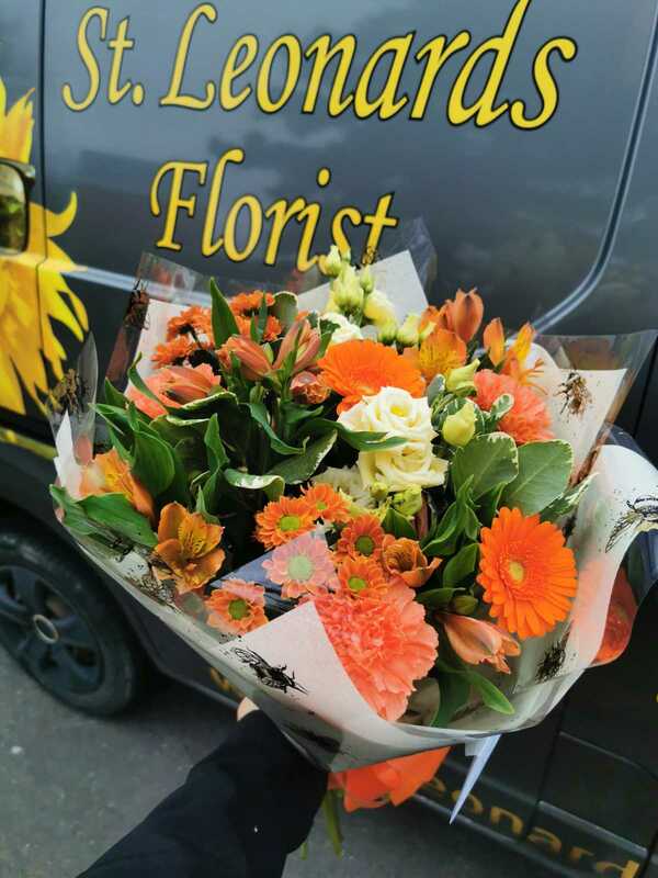 Flowers delivered to customer