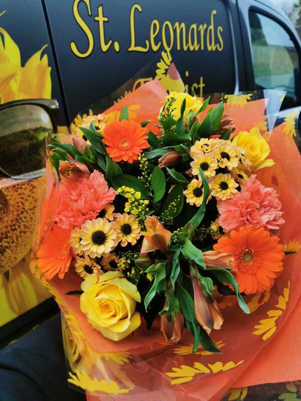 Flowers delivered to customer