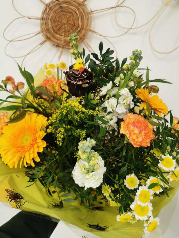 Flowers delivered to customer