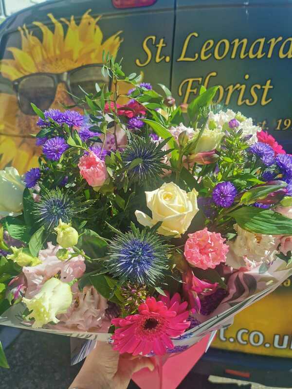 Flowers delivered to customer