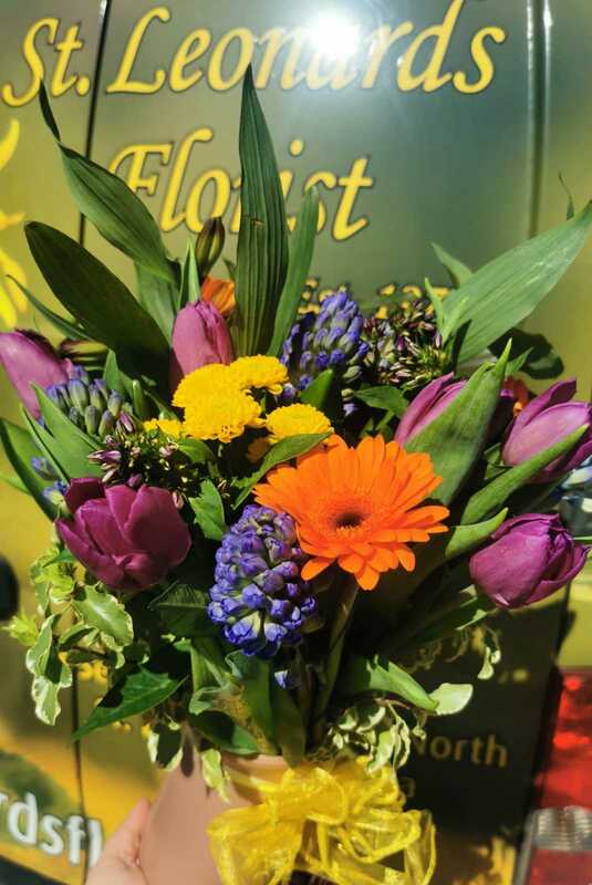 Flowers delivered to customer