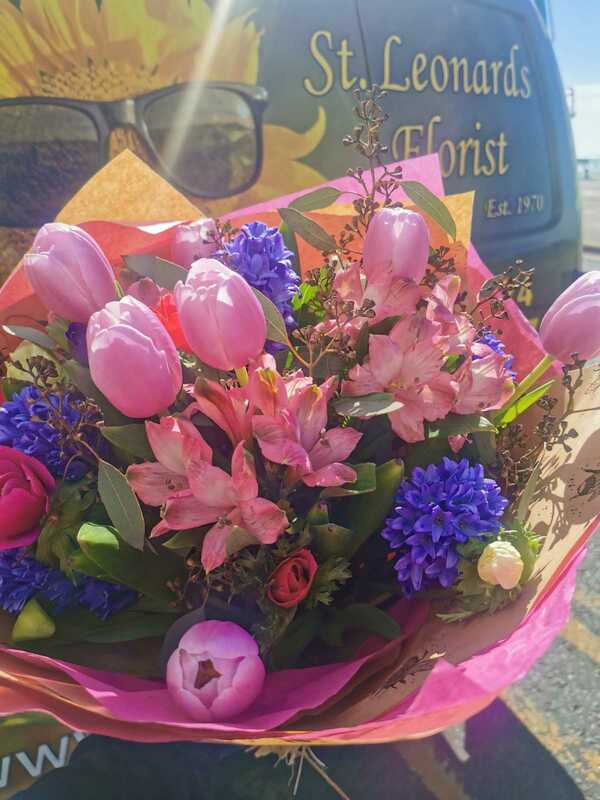 Flowers delivered to customer