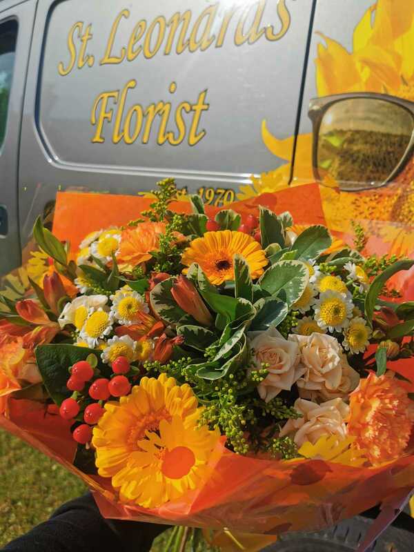 Flowers delivered to customer