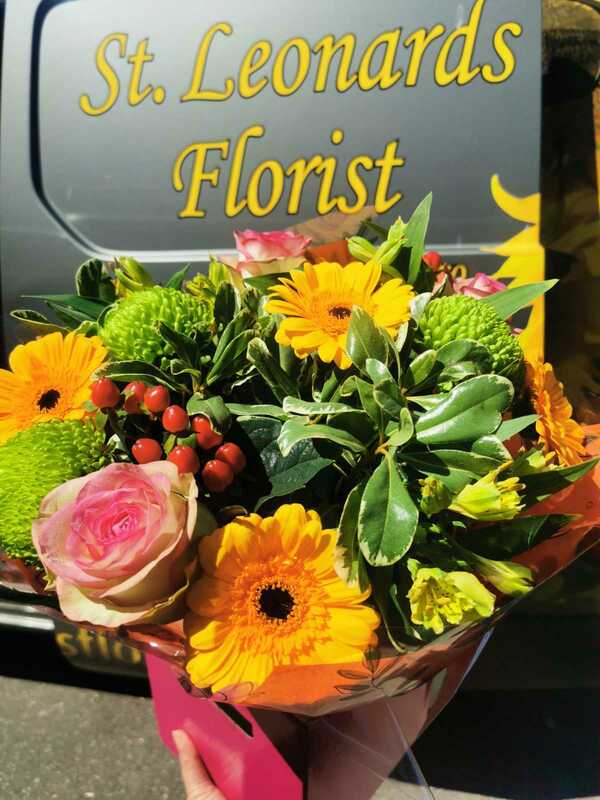 Flowers delivered to customer