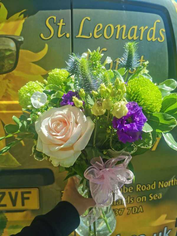 Flowers delivered to customer