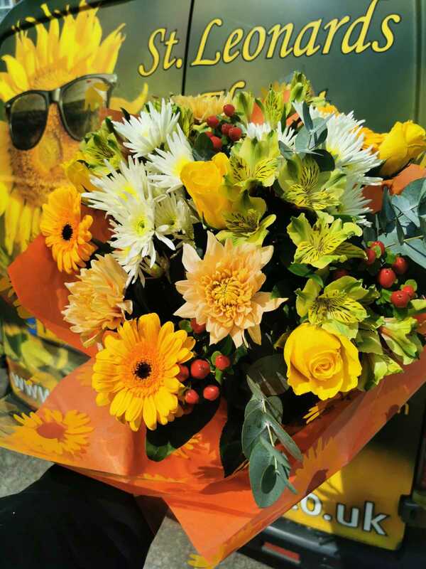 Flowers delivered to customer