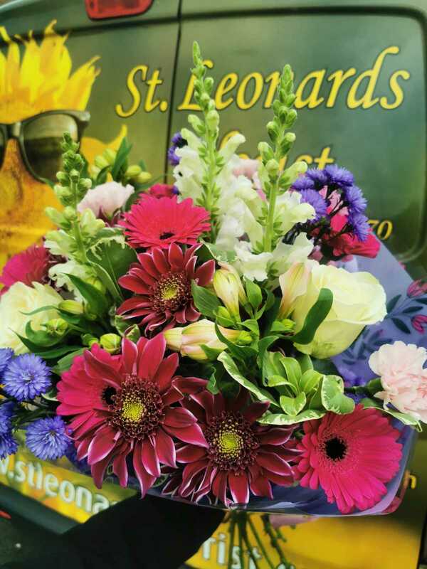 Flowers delivered to customer
