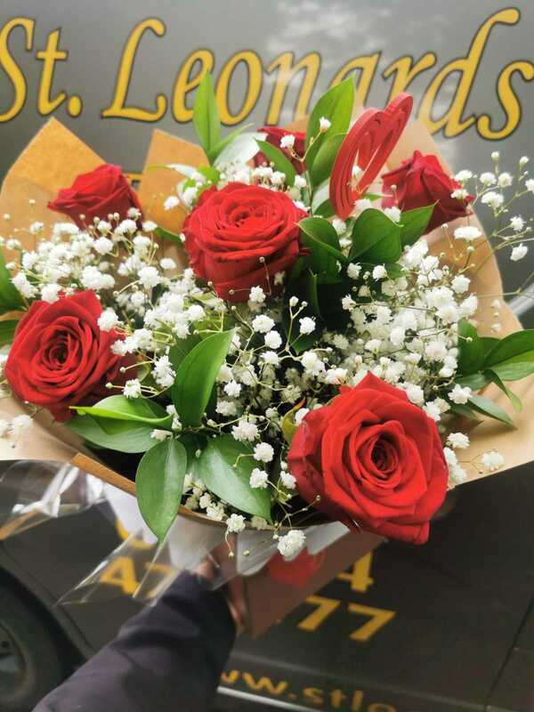 Flowers delivered to customer