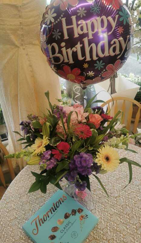 Flowers delivered to customer