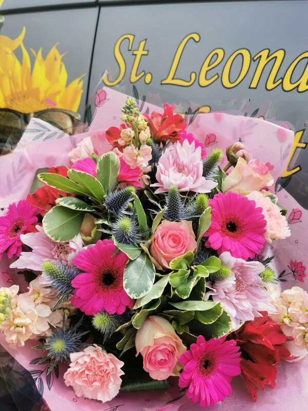 Flowers delivered to customer