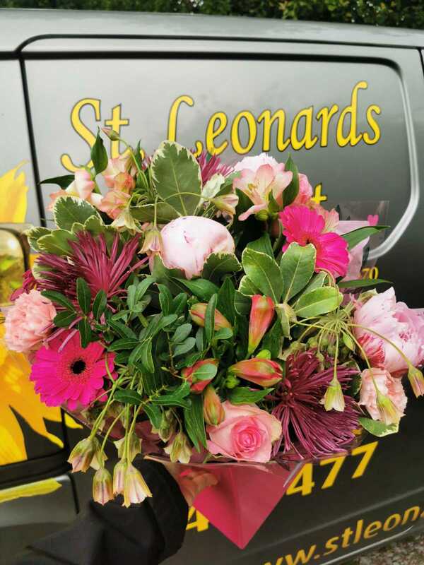 Flowers delivered to customer