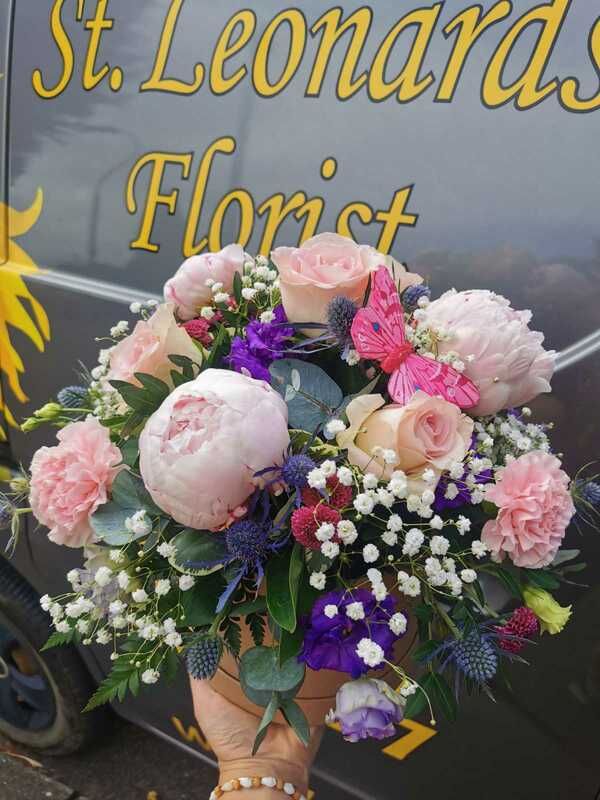 Flowers delivered to customer
