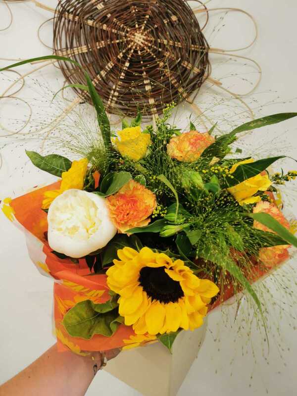 Flowers delivered to customer