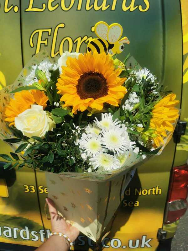 Flowers delivered to customer