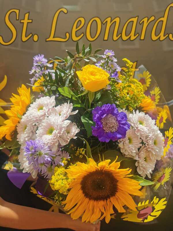 Flowers delivered to customer