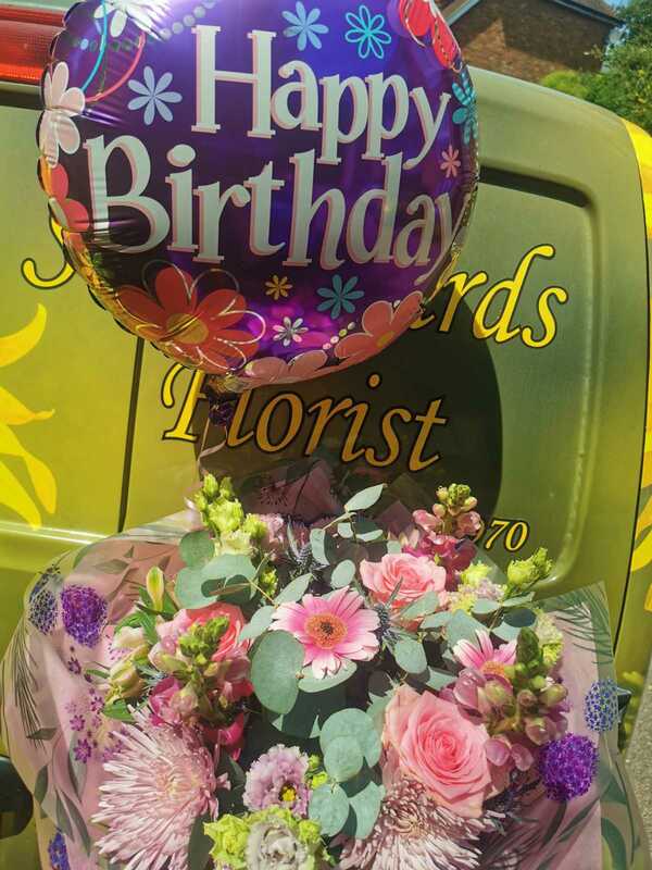 Flowers delivered to customer