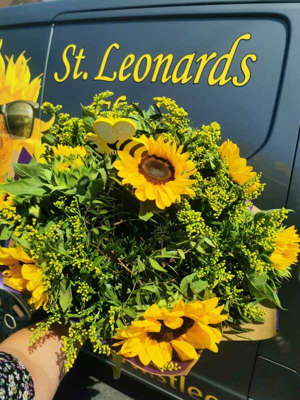 Flowers delivered to customer