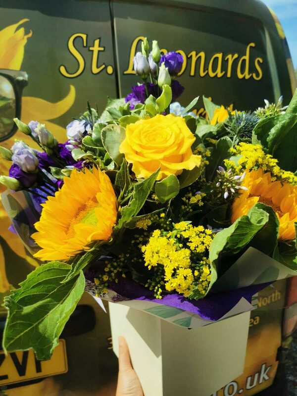 Flowers delivered to customer