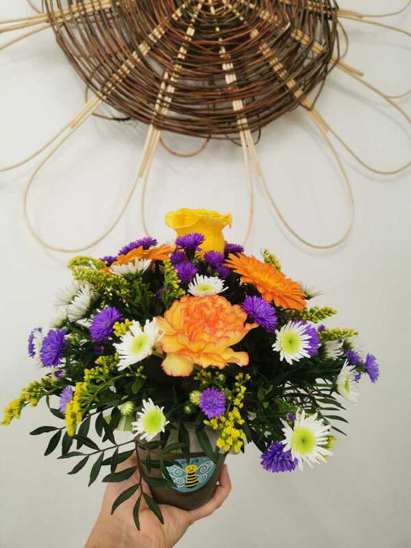 Flowers delivered to customer