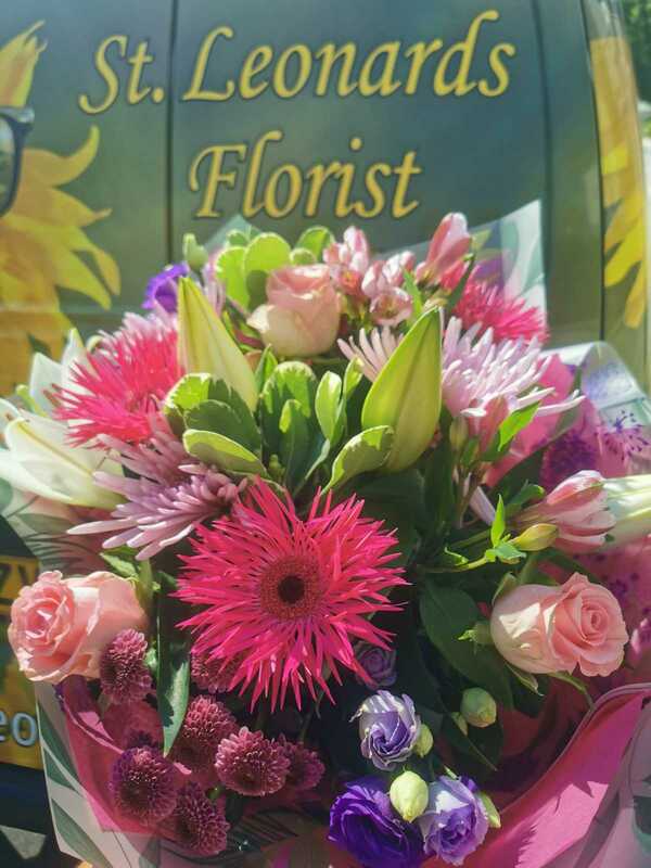 Flowers delivered to customer