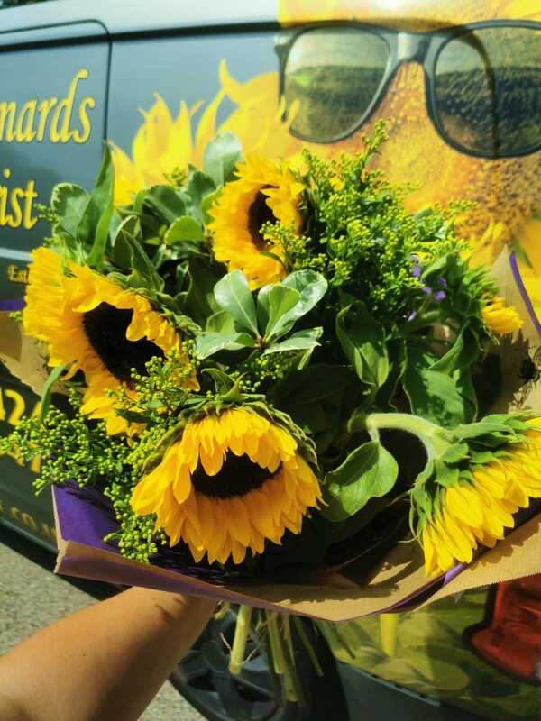 Flowers delivered to customer
