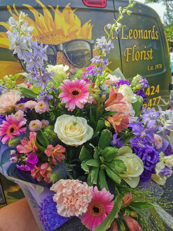 Flowers delivered to customer