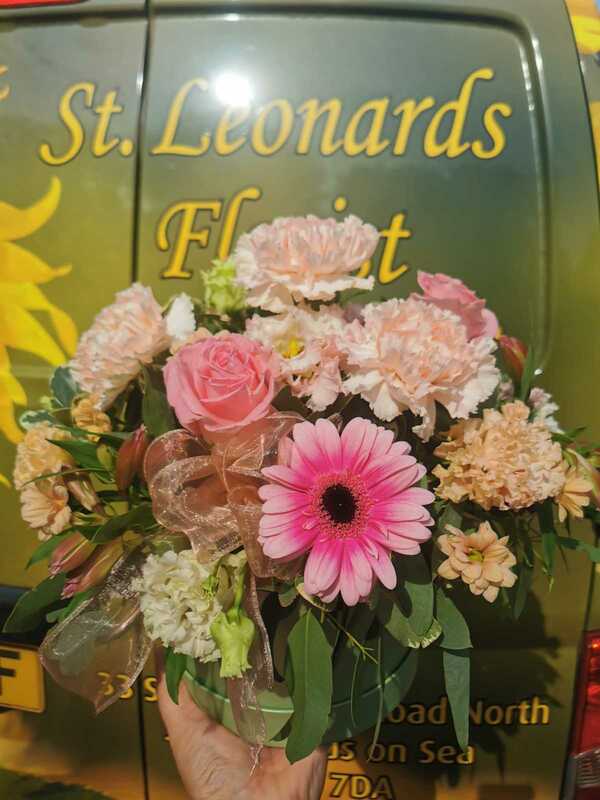 Flowers delivered to customer