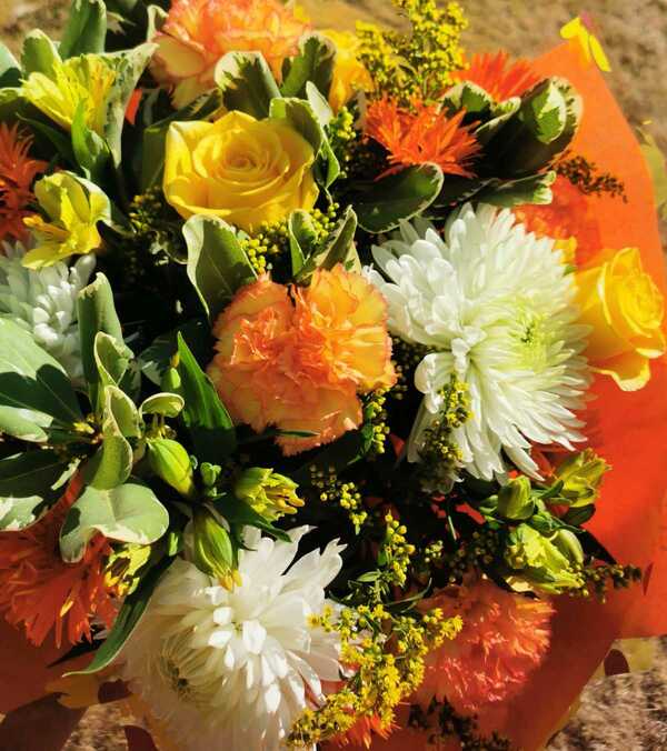 Flowers delivered to customer