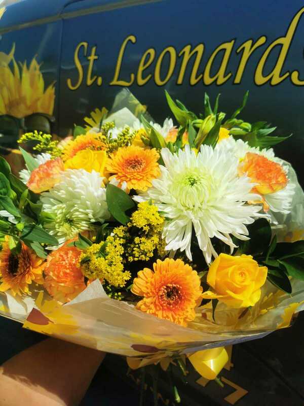 Flowers delivered to customer