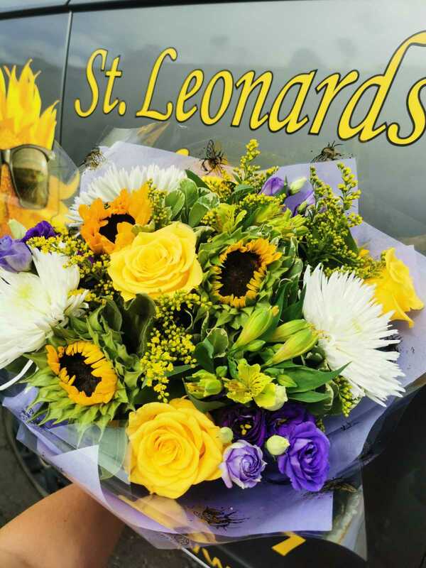 Flowers delivered to customer