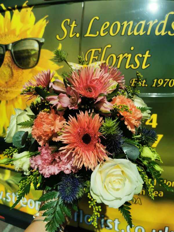 Flowers delivered to customer
