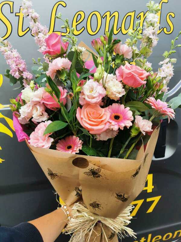 Flowers delivered to customer
