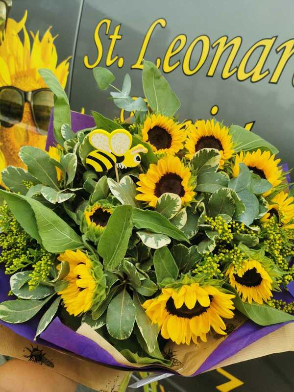 Flowers delivered to customer