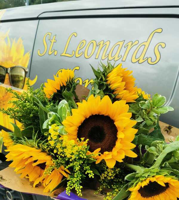Flowers delivered to customer