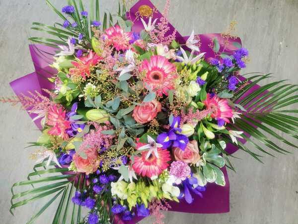 Flowers delivered to customer