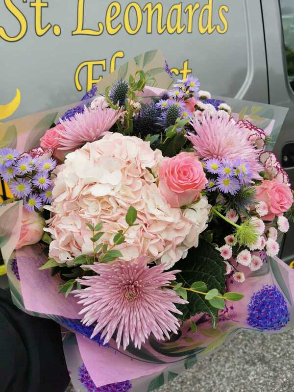 Flowers delivered to customer