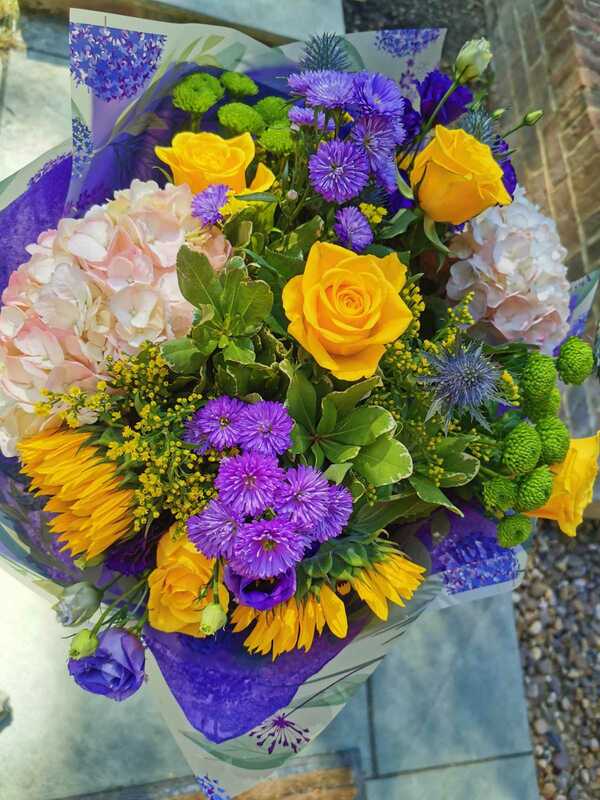 Flowers delivered to customer