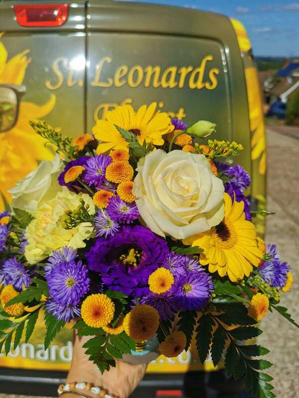 Flowers delivered to customer