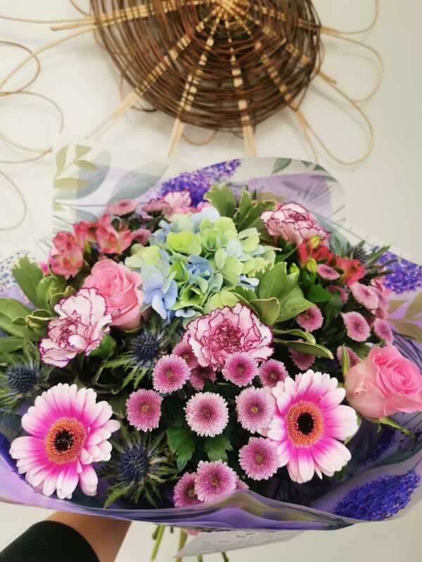 Flowers delivered to customer