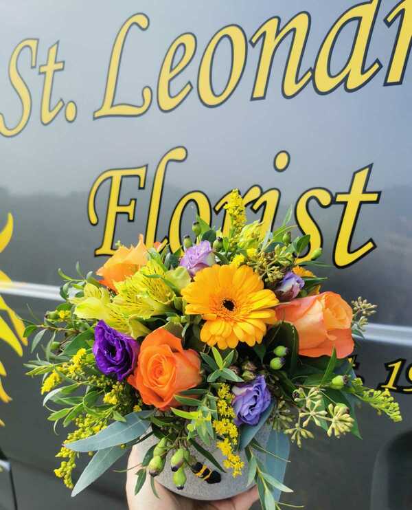Flowers delivered to customer
