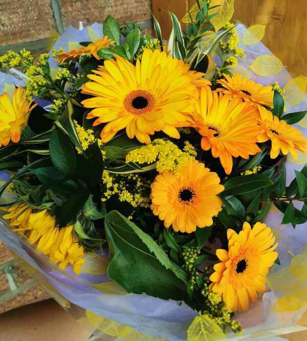 Flowers delivered to customer