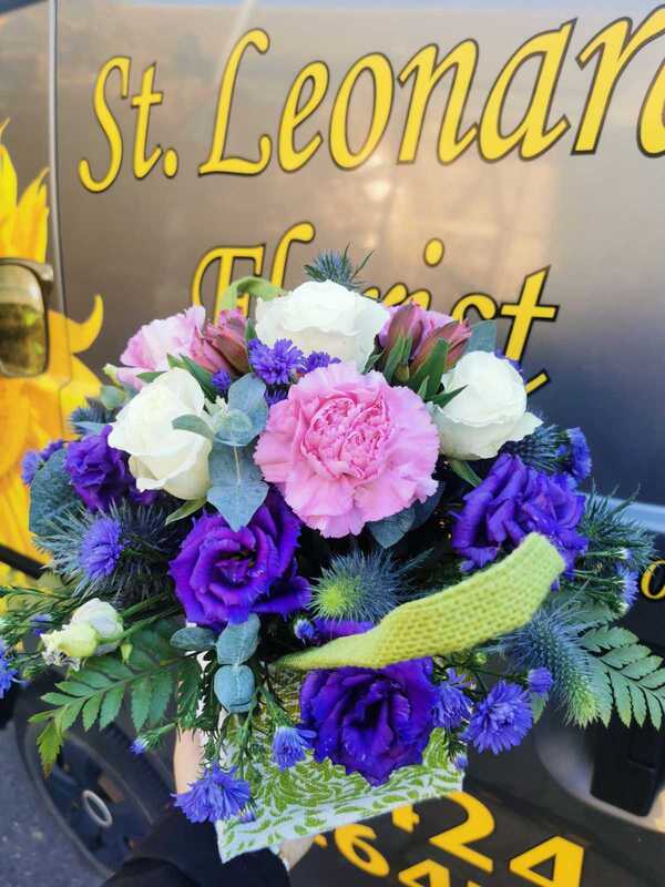 Flowers delivered to customer