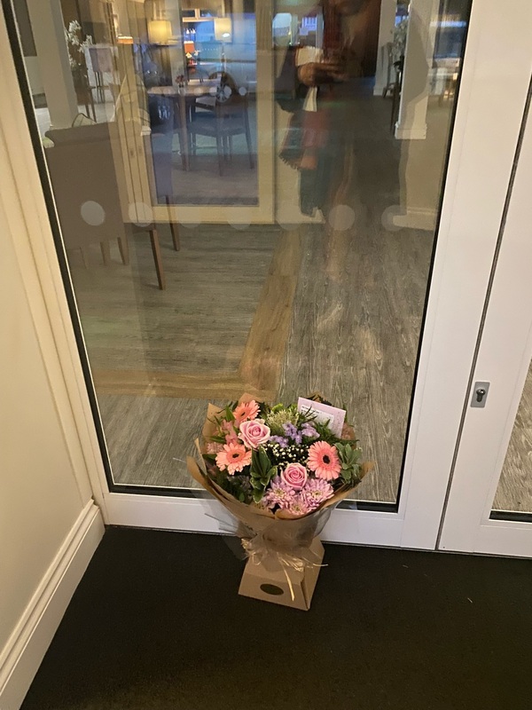 Flowers delivered to customer