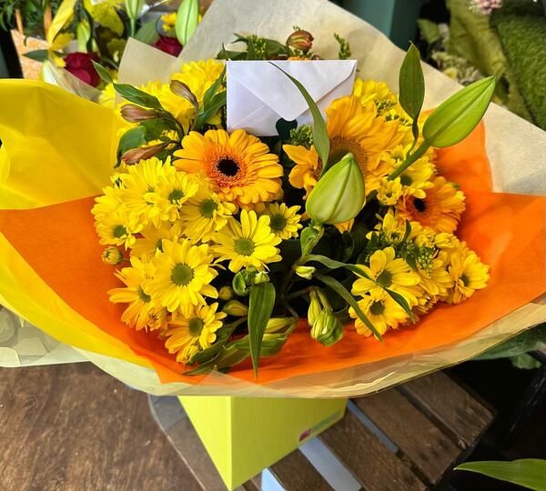 Flowers delivered to customer