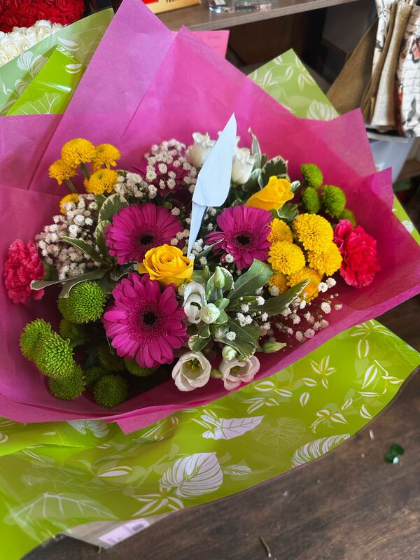 Flowers delivered to customer