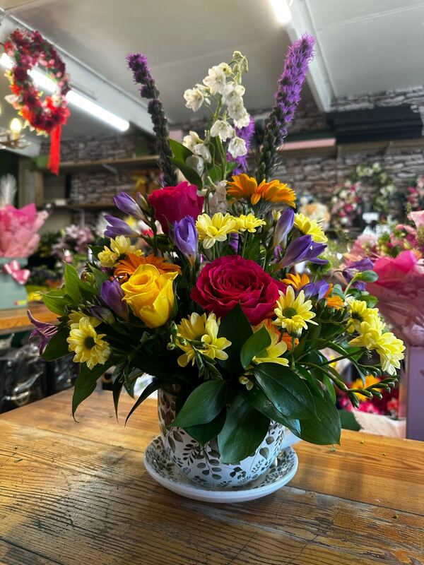 Flowers delivered to customer