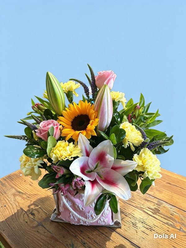 Flowers delivered to customer